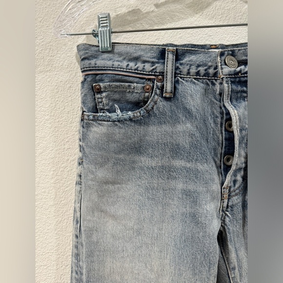 NWT Moussy Vintage Mv Maverick Tapered-Mid Jeans Light Blue III Made in Japan 26 - Picture 5 of 16